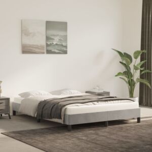 Pood24 voodiraam, helehall, 140x200 cm, samet