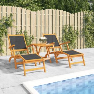 Pood24 terrassitoolid lauaga, akaatsiapuit ja tekstileen