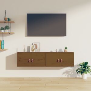 Pood24 Навесные шкафы, 2 шт, медово-коричневый, 60x30x30 см, дерево сосна
