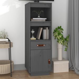 Pood24 высокий шкаф, серый, 34 x 40 x 108,5 см, дерево сосна