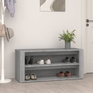 Pood24 обувной шкаф, серый бетон, 100x35x45 см, искусственное дерево