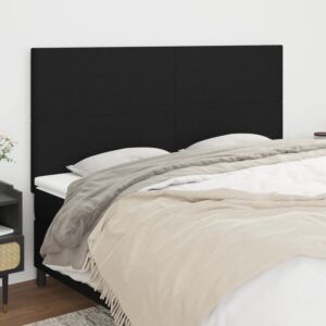 Pood24 voodipeatsid 4 tk, must, 80x5x78/88 cm, kangas