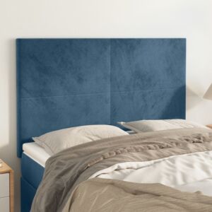 Pood24 peatsiplaat, tumesinine, 144 x 5 x 118/128 cm, samet