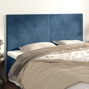 Pood24 peatsiplaat, tumesinine, 180 x 5 x 118/128 cm, samet