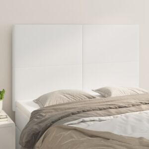 Pood24 voodipeatsid 4 tk, valge, 72x5x78/88 cm, kangas
