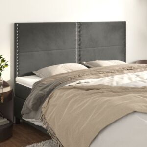 Pood24 peatsiplaat, tumehall, 180 x 5 x 118/128 cm, samet