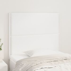 Pood24 peatsiplaat, valge, 100 x 5 x 118/128 cm, kunstnahk