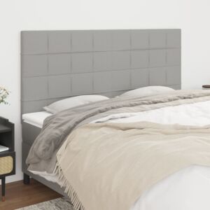 Pood24 voodipeatsid 4 tk, helehall, 80x5x78/88 cm, kangas