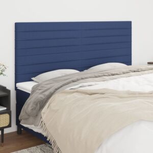 Pood24 voodipeatsid 4 tk, sinine, 80x5x78/88 cm, kangas