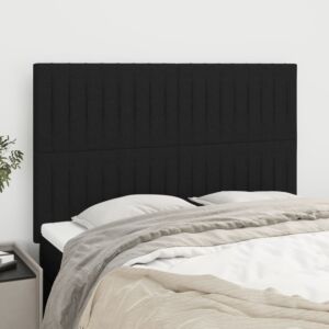 Pood24 voodipeatsid 4 tk, must, 72x5x78/88 cm, kangas