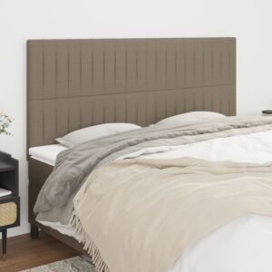 Pood24 voodipeatsid 4 tk, pruunikashall, 80x5x78/88 cm, kangas