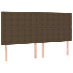 Pood24 voodipeatsid 4 tk, tumepruun, 80x5x78/88 cm, kangas
