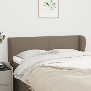 Pood24 voodipeats servadega, pruunikashall, 147x23x78/88 cm, kangas