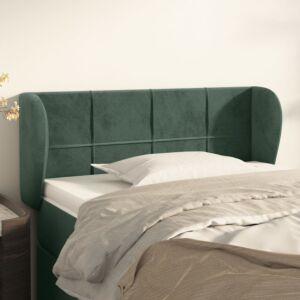 Pood24 voodipeats servadega, tumeroheline, 93x23x78/88 cm, samet