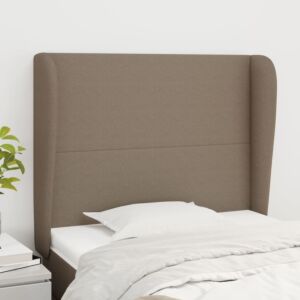 Pood24 voodipeats servadega, pruunikashall, 103x23x118/128 cm, kangas
