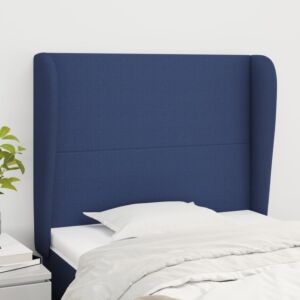 Pood24 voodipeats servadega, sinine, 103x23x118/128 cm, kangas