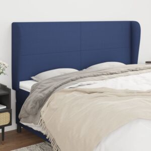 Pood24 voodipeats servadega, sinine, 183x23x118/128 cm, kangas