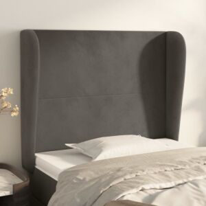 Pood24 voodipeats servadega, tumehall, 83x23x118/88 cm, samet