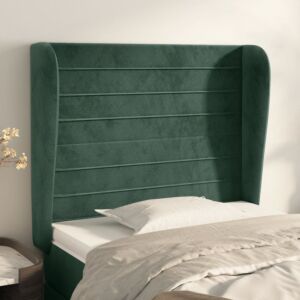 Pood24 voodipeats servadega, tumeroheline, 83x23x118/88 cm, samet