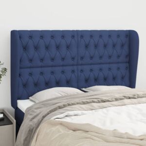 Pood24 voodipeats servadega, sinine, 163x23x118/128 cm, kangas