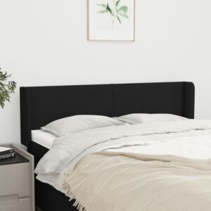 Pood24 voodipeats servadega, must, 147x16x78/88 cm, kangas