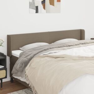 Pood24 voodipeats servadega, pruunikashall, 203x16x78/88 cm, kangas