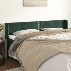 Pood24 voodipeats servadega, tumeroheline, 183x16x78/88 cm, samet