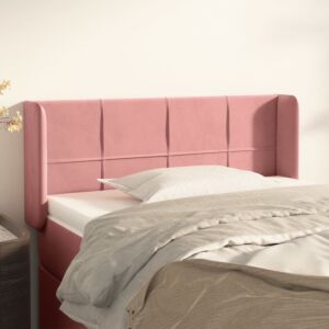 Pood24 voodipeats servadega, roosa, 93x16x78/88 cm, samet