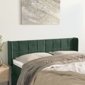 Pood24 voodipeats servadega, tumeroheline, 147x16x78/88 cm, samet