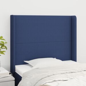 Pood24 voodipeats servadega, sinine, 103x16x118/128 cm, kangas