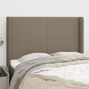 Pood24 voodipeats servadega, pruunikashall, 147x16x118/128 cm, kangas