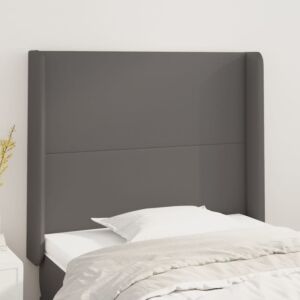 Pood24 voodipeats servadega, hall, 83x16x118/128 cm, kunstnahk