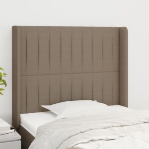 Pood24 voodipeats servadega, pruunikashall, 83x16x118/128 cm, kangas