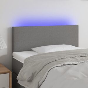 Pood24 LED-voodipeats, tumehall, 90x5x78/88 cm, kangas