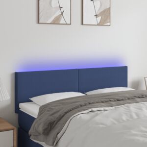 Pood24 LED-voodipeats, kreemjas, 144x5x78/88 cm, kangas