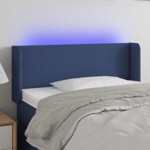 Pood24 LED-voodipeats, sinine, 83x16x78/88 cm, kangas
