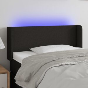 Pood24 LED-voodipeats, must, 93x16x78/88 cm, kangas