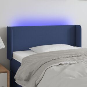 Pood24 LED-voodipeats, sinine, 103x16x78/88 cm, kangas