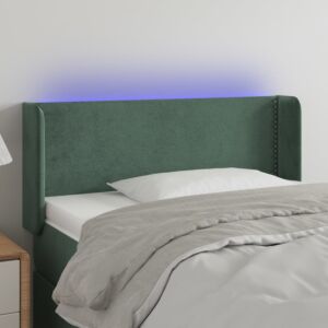 Pood24 LED-voodipeats, tumeroheline, 83x16x78/88 cm, samet
