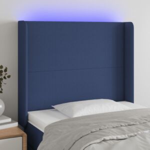 Pood24 LED-voodipeats, sinine, 93x16x118/128 cm, kangas