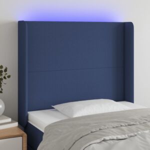 Pood24 LED-voodipeats, sinine, 103x16x118/128 cm, kangas