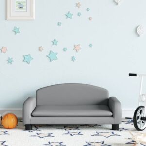 Диван детский Pood24, светло-серый, 70 х 45 х 30 см, ткань