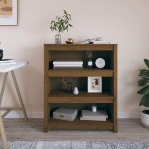 Стеллаж Pood24, медовый цвет, 80 x 35 x 97 см, дерево сосна