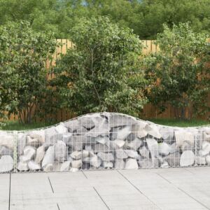 Pood24 kaarekujulised gabioonkorvid 3 tk, 200x30x40/60 cm, raud