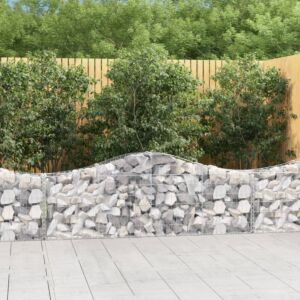 Pood24 kaarekujulised gabioonkorvid 2 tk, 200x30x60/80 cm, raud