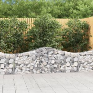 Pood24 kaarekujulised gabioonkorvid 8 tk, 200x30x60/80 cm, raud