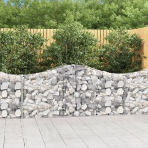 Pood24 kaarekujulised gabioonkorvid 3 tk, 200x30x80/100 cm, raud