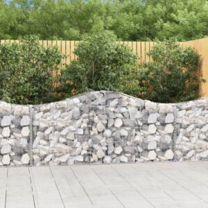 Pood24 kaarekujulised gabioonkorvid 18 tk, 200x30x80/100 cm, raud