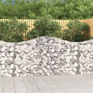 Pood24 kaarekujulised gabioonkorvid 9 tk, 200x30x100/120 cm, raud