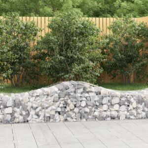 Pood24 kaarekujulised gabioonkorvid 4 tk, 200x50x40/60 cm, raud